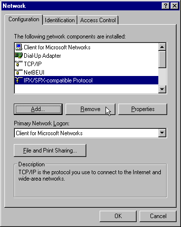 Network Control Panel