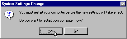 Restart message