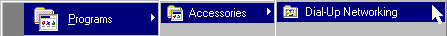 DUN Start Menu structure