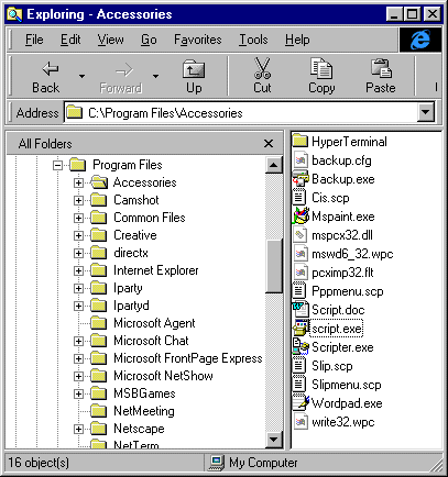 Explorer window
