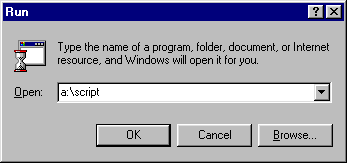 'Run' dialog box