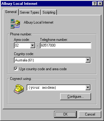 Connection properties