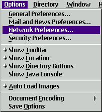 Netscape options