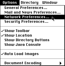 Netscape options