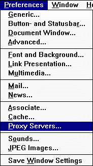 Opera Preferences Proxy Servers